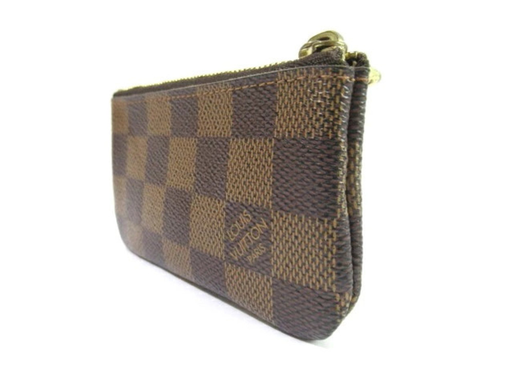 Louis Vuitton Accessories coin Wallet Pochette Key Damier Wallet case Ring Brown